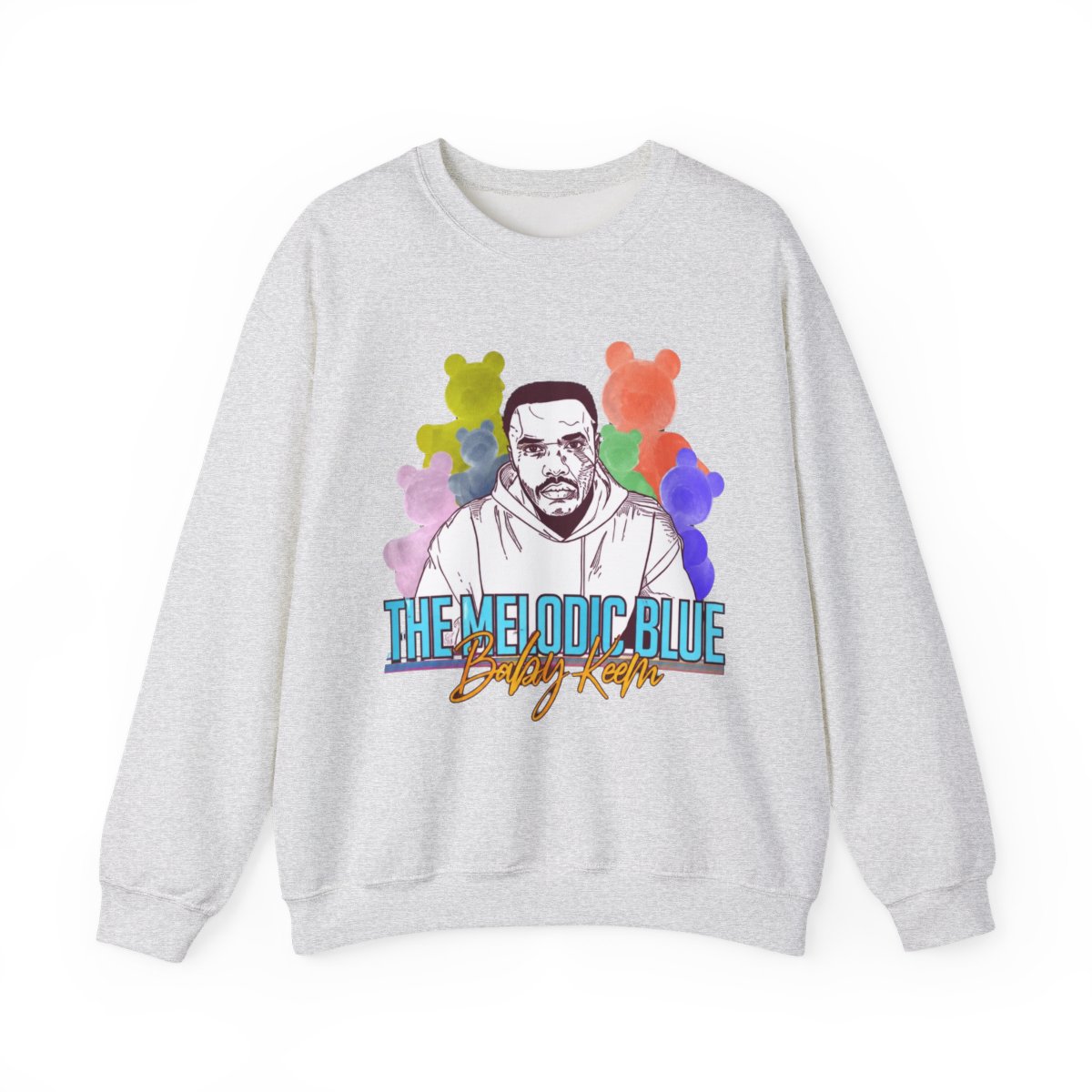 Baby Keem Sweatshirt The Melodic Blue Sweater Rapper Music Merch - alternate angle 2, merchandise