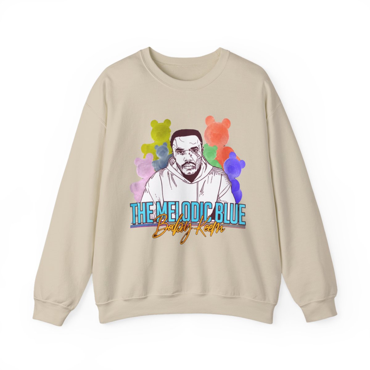 Baby Keem Sweatshirt The Melodic Blue Sweater Rapper Music Merch - alternate angle 4, merchandise