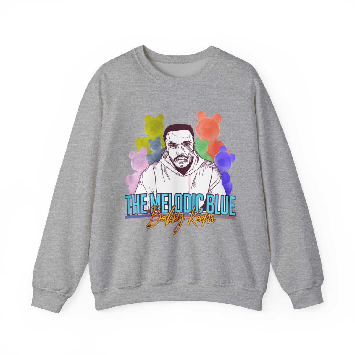Baby Keem Sweatshirt The Melodic Blue Sweater Rapper Music Merch - alternate angle 5, merchandise