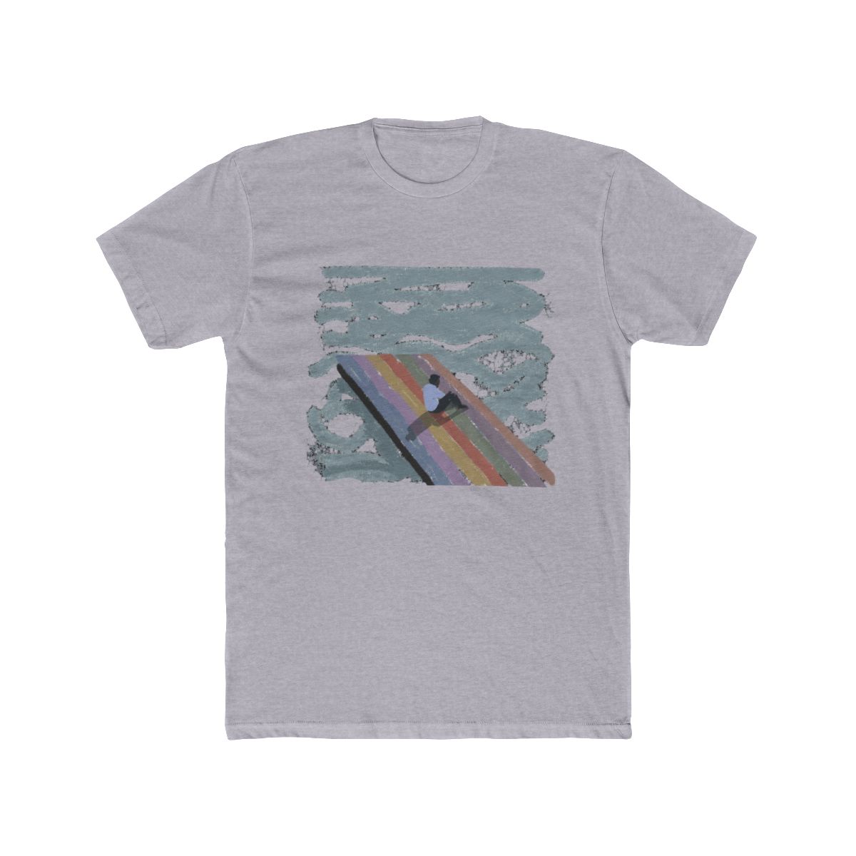 The Melodic Blue Brushstroke Art T Shirt | Baby Keem